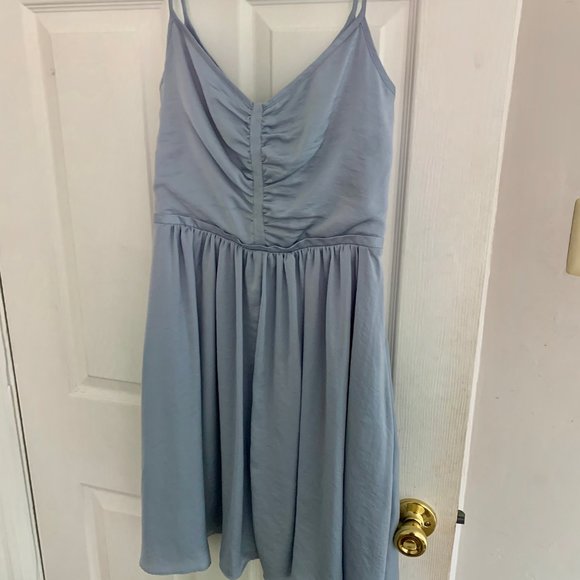 Banana Republic Silk Light Blue Dress Size 2 - Picture 3 of 6